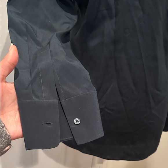 Boss Hugo Boss Dark Forrest Green/Blue Women's Button-up Top - Picture 5 of 9